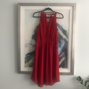Banana Republic Red Halter Dress